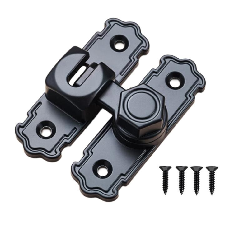 

Double Angles Mounting Door Bolt Lock Secure Space Efficient Hardware Solution Heavy Duty Metal Construction for House чёрный