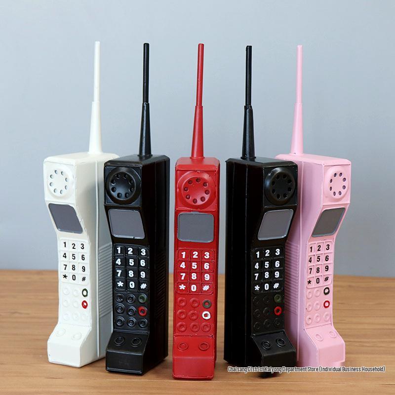 Retro 80s Mobile Phone Model Display Ornament Costume Prop