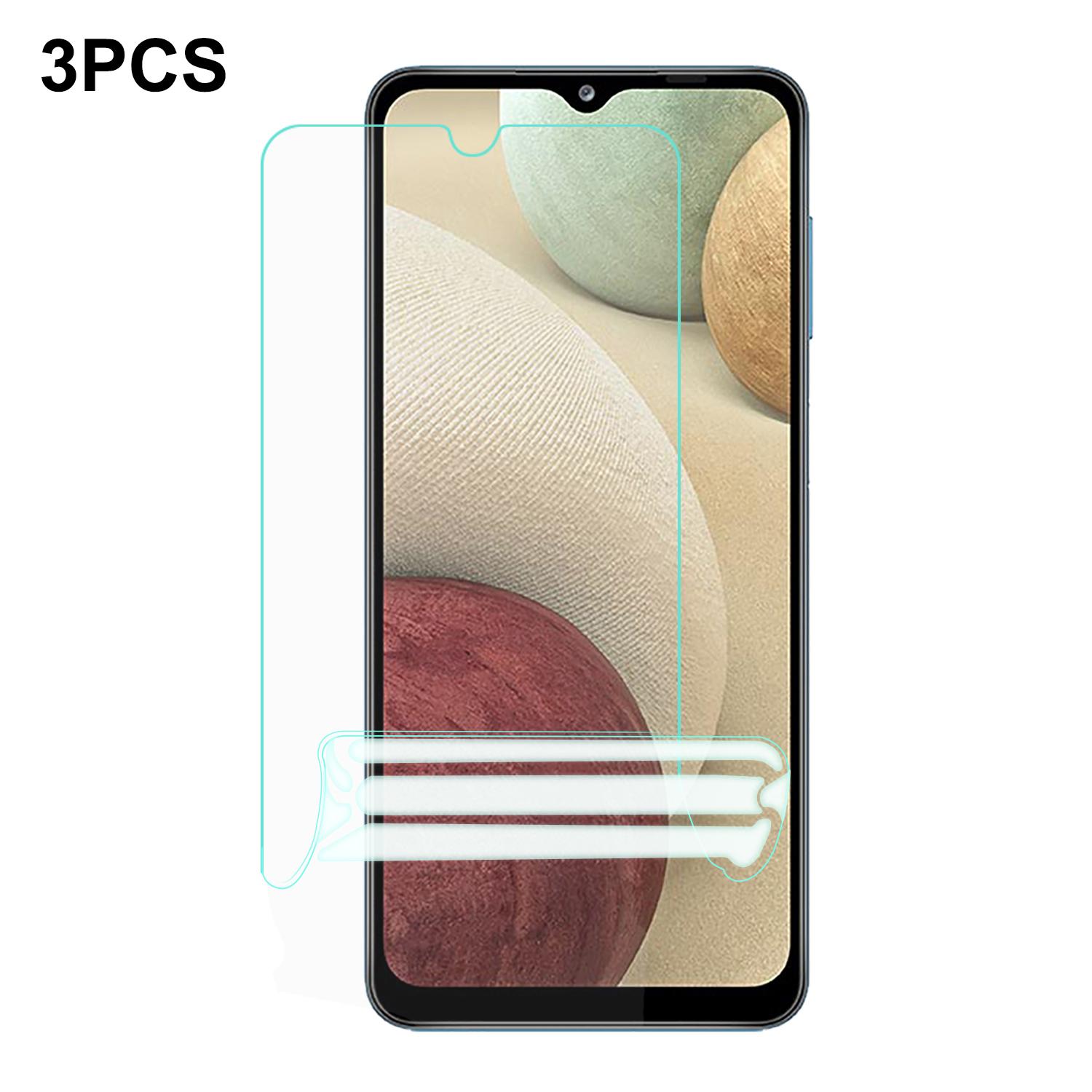 

3Pcs Screen Protector For Samsung Galaxy A12/A02s (164.2x75.9x9.1mm)/M02s Soft Hydrogel TPU Anti-Scratch Screen Film
