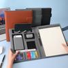A4 Multifunctional Meeting Folder | Leather - like Finish. Organize Phone, Cards & Notes. Ideal for Business & Productivity!