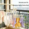 360° Rotating Windproof Drying Rack with Clips for Home Use