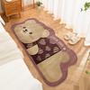 Kreslený koberec do ložnice, koberec k posteli, odolný proti opotřebení, odolný proti nečistotám, protiskluzová podložka, snadno se čistí, podlahová rohožka k arkýřovému oknu
