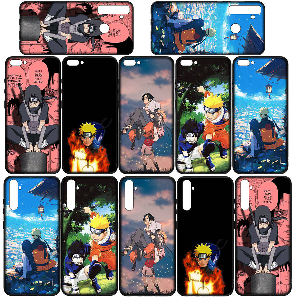 Phone Case for Samsung Galaxy S25 S24 S23 iPhone 16 15 Xiaomi Redmi Note 14 13 12 16E 11 Pro Max XR OPPO Moto Huawei Comics Uchiha Sasuke Naruto Cover