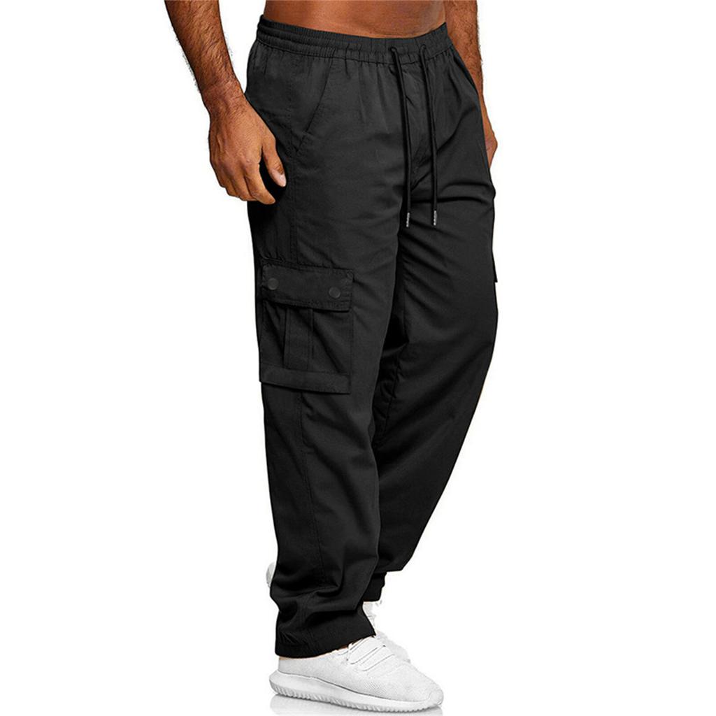 Men's Multi-Pocket Drawstring Work Pants