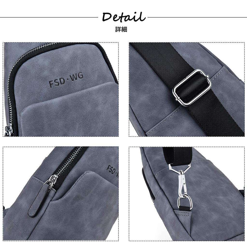 FSDWG Leather Crossbody Large Popular Brand Bag, Capacity, Ambidextrous, Waterproof, [Authentic]