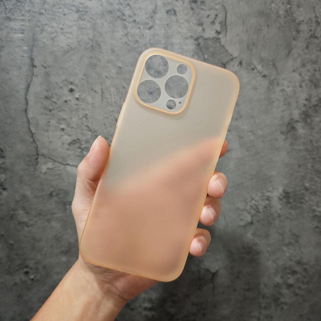Thin, Light Non-Yellowing Phone Case for Apple 17 Pro Max, iPhone 16-15-14, Frosted and Minimalist Design
