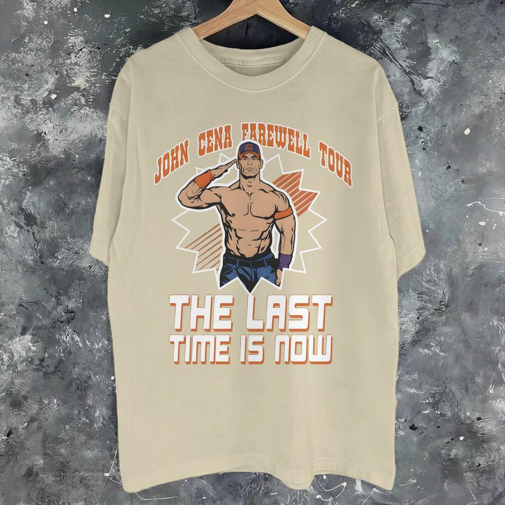 Johns Cenas Phoenix Farewell Tour The Last Time Merch Unisex T Shirts Pure Cotton Tee Printed Tshirt Clothes