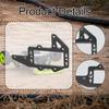 RC Car Rudder Mounting Plate Parts Durability Easy To Install Direct Replaces Carbon Fiber