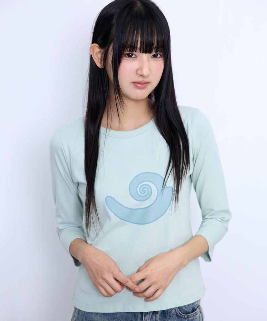 BOUNDARY Snail Graphic Sleeveless T-Shirt [Mint]