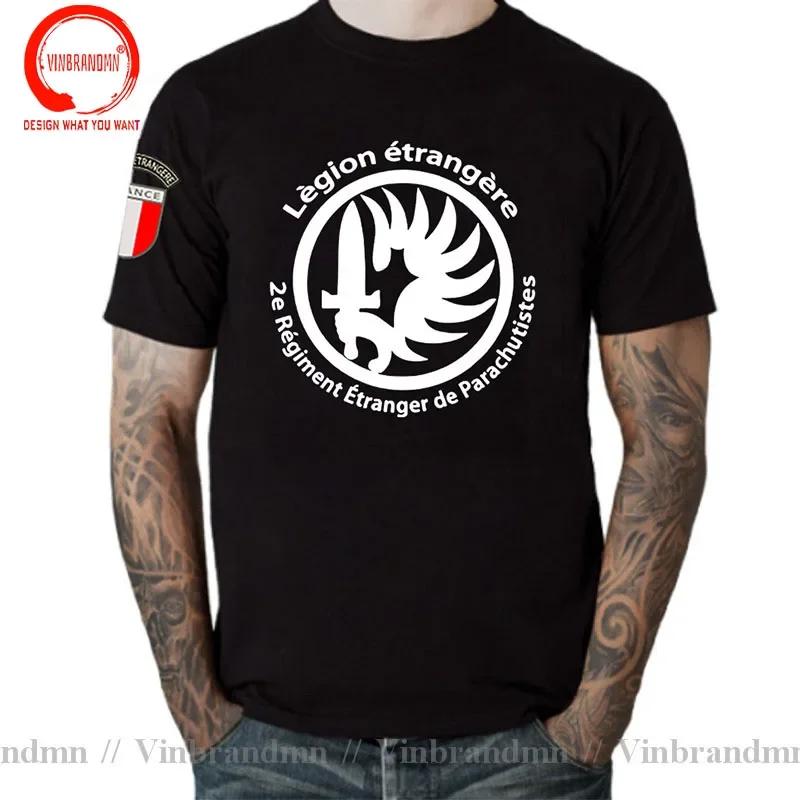 Novelty Funny French 2 Rep Foreign Legion T Shirt Unisex France Legion Etrangere Tshirt Short Sleeved Casual Cotton Army Tee Shirt
