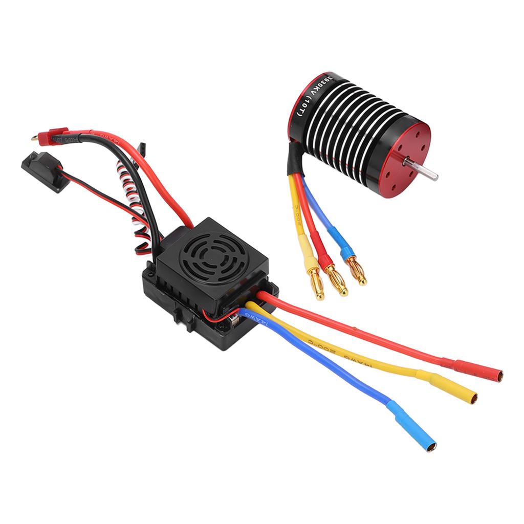 F540 3930KV Waterproof Brushless Motor Kit with 60A ESC for 1/10 RC Car Upgrade Parts