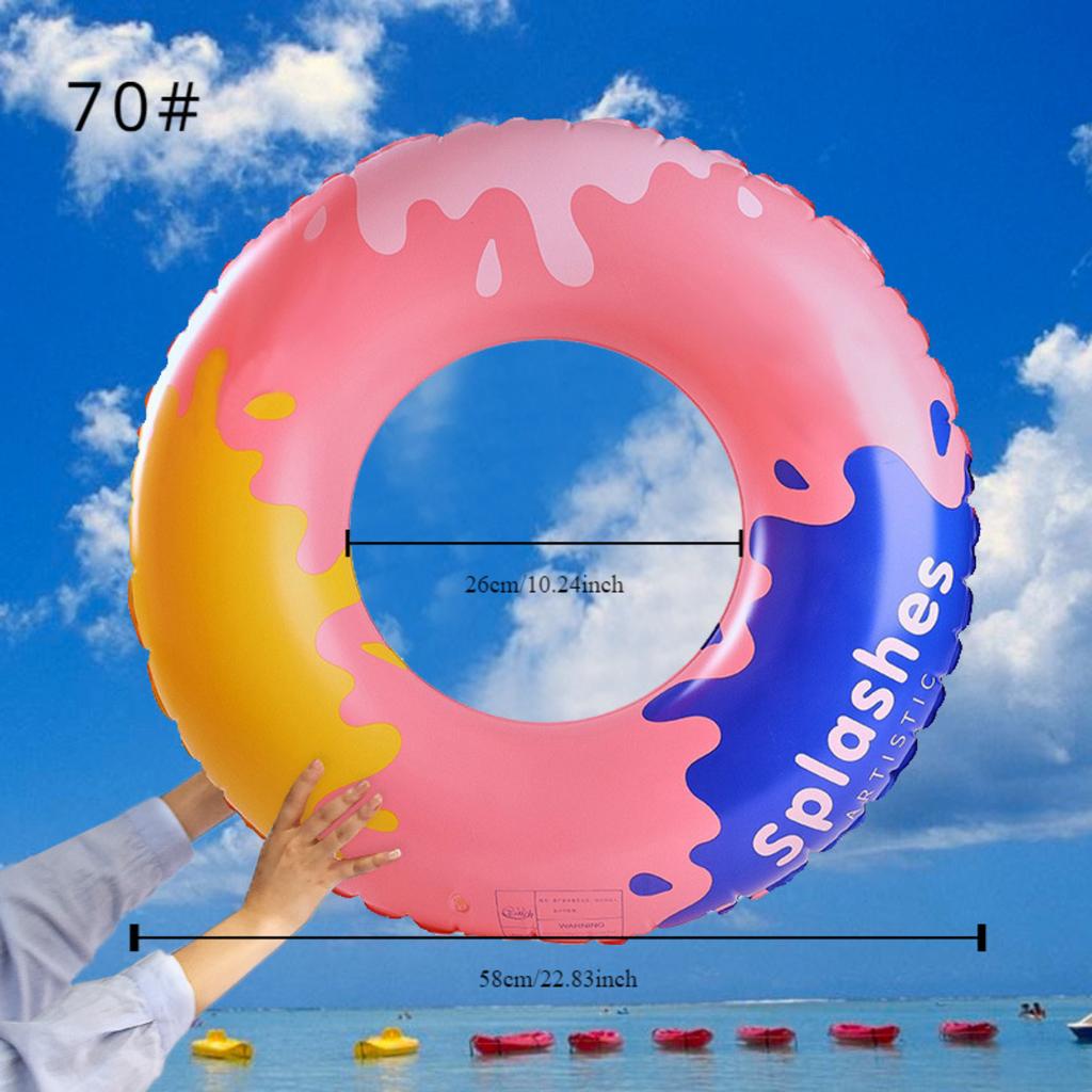 Cute Thickened Water Inflatable Float, Round Underarm Swimming Ring, Summer Beach Pool Supplies