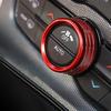 Car Air Conditioning Volume Radio Button Knob Cover Aluminum Decorative Ring for Dodge Challenger Charger Accessories 2015-2020