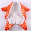 Pet dog clothes with velvet thickened windproof dog warm four-legged clothes soft and comfortable pet clothes