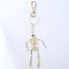 Movable Human Skeleton Pendant Punk Style Gothic Keychain Novelty Skull Keychain  Halloween
