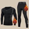 Men's Winter Thermal Velvet Underwear Set - Cold-Proof Running Tights and Bottoms