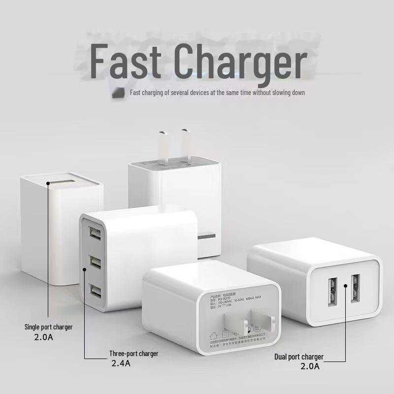 QC4.0 Multi-Port USB Smart Charger Plug - Fast Charging Mobile Charger Head
