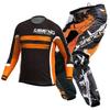 Set completo abbigliamento motocross per bambini Kit Maglia Pantaloni Youth bambino verde Moto nero 3 4 5 6 7 8 9 10 anni Tuta fuoristrada blu arancio Enduro cross ragazzo ragazza
