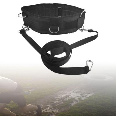 Waist Belt Resistance Band, Body Stretching, Gym Pulley Strap with Rings, Running Training