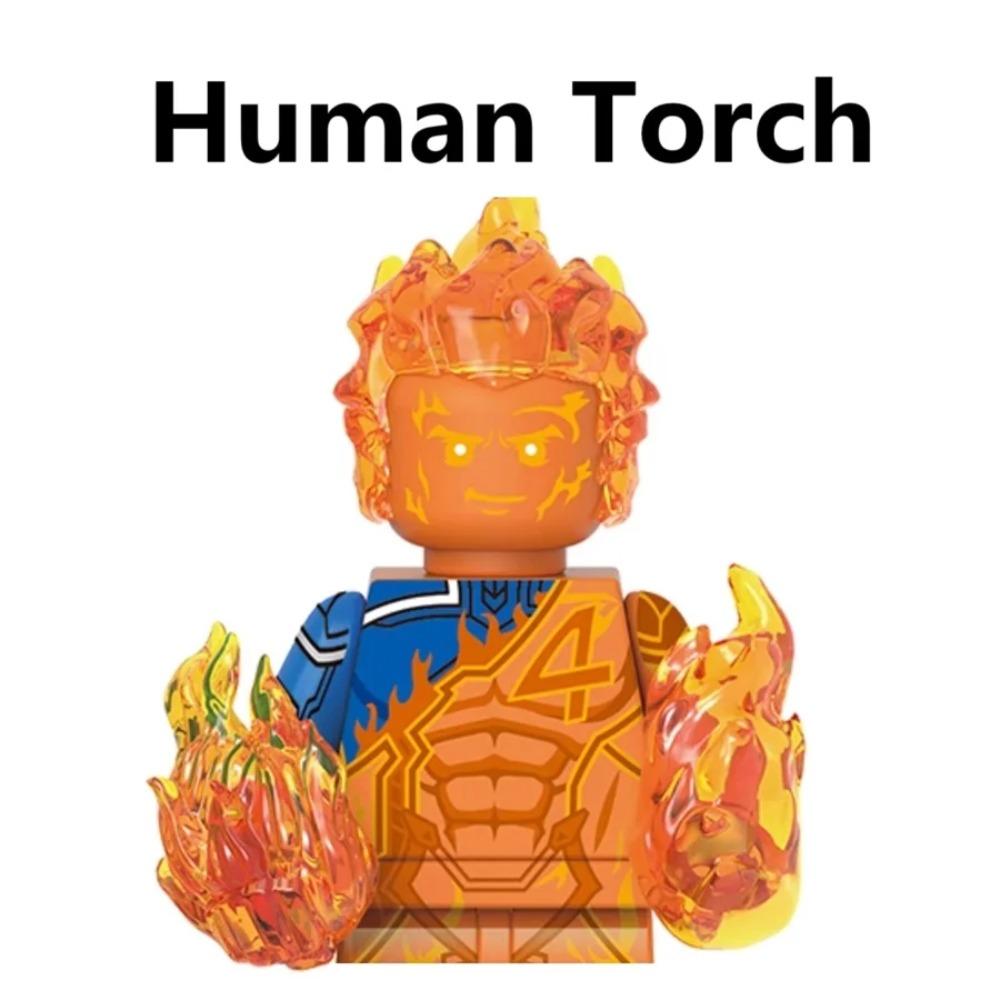 G0151 Nya Fantastiska Fyran Set Byggklossar Human Torch Mister Fantastic Galactus Mini Actionfigur Leksaker