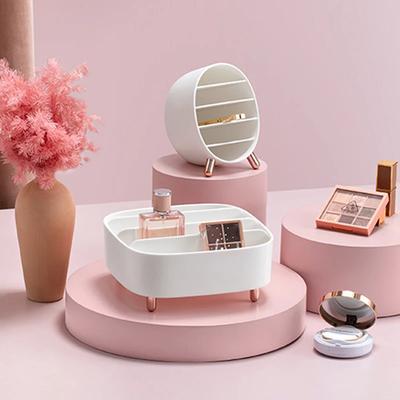 Makeup Organizer,Vanity Organizer Cosmetic Display Cases for Lipstick,Makeup Brush and Skin Care Products,Plastic Makeup Storage