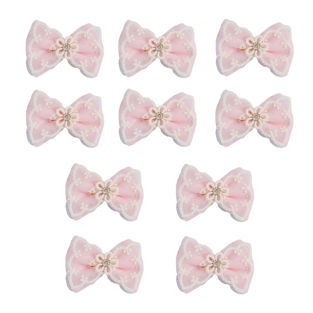 Sewing Decor Lace Mesh Bowknot Wedding Decoration Flower Bow Applique Children's Pantyhose
