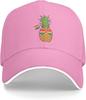 Pineapple LGBT Pride Rainbow Flag Baseball Cap Polyester Adjustable Casual Unisex Adult Hat