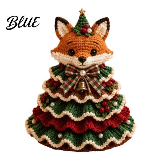 Kit de Ganchillo para Principiantes Kit de Árbol de Navidad Animal DIY Vaca de las Highlands Hilo Decorativo Lindo Manualidad con Hilo Perro Salchicha Gato Manualidades para Principiantes Festivo Hecho a Mano