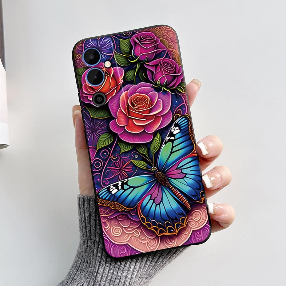 For Tecno Pova Neo 2 Case Pova Neo2 LG6n Cover Black TPU Soft Silicone Phone Case For Tecno Pova Neo 2 Coque Protective Fundas