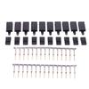 10 Pair Servo Plug Female/Male Extension Connector Receiver Plug Signal Transmission Lock and Pin Set For Futaba JR