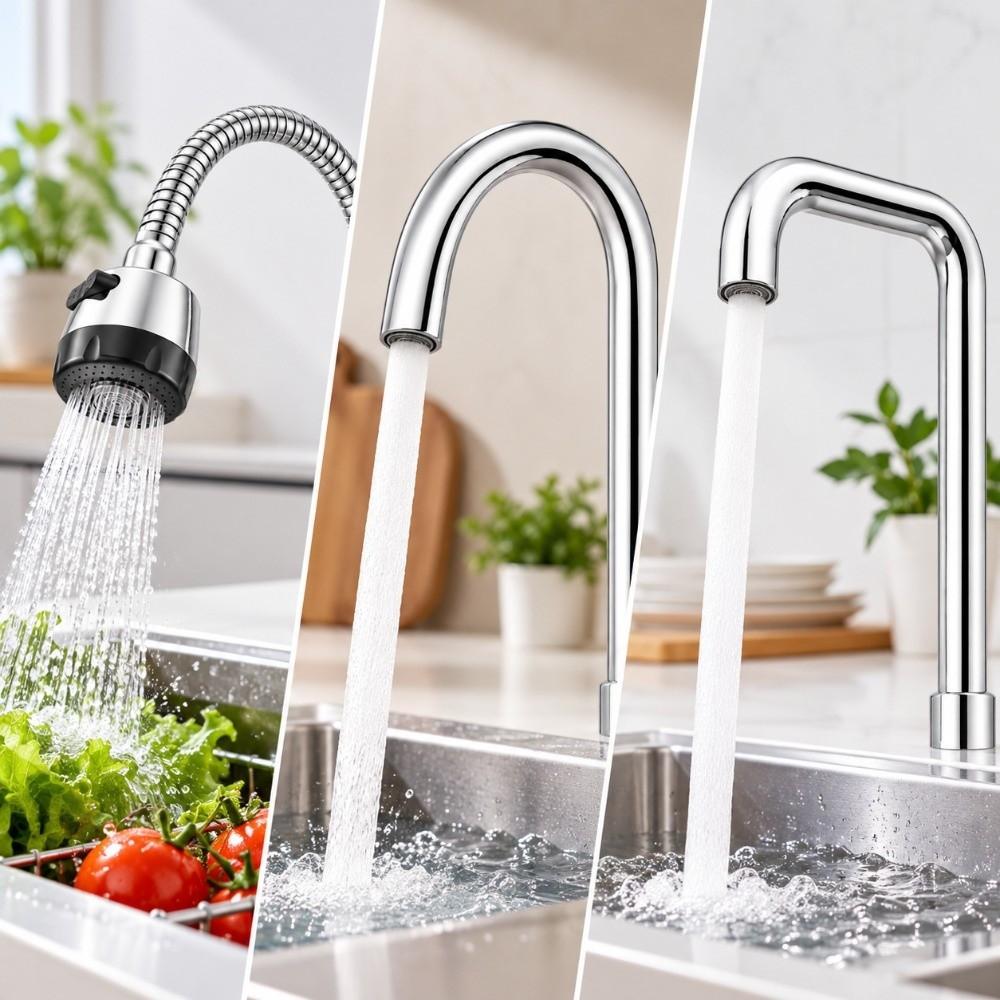 25mm Thread Faucet Elbow Pipe Zinc Alloy Kitchen Faucet Pipe Durable Faucet Outlet Tube Kitchen