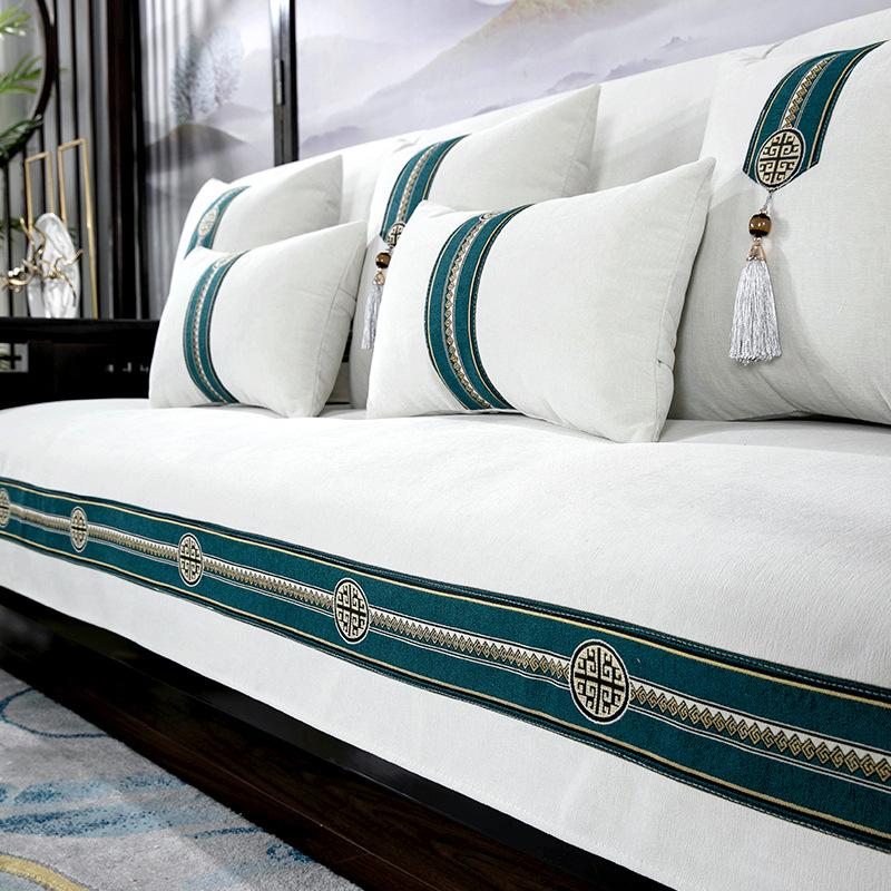 

Китайский роскошный чехол для дивана, синель, подушка для дивана, износостойкий универсальный чехол для дивана, подушка для дивана, чехлы, сменные противоскользящие чехлы 70x70cm 1pcs