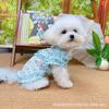 New spring and summer thin hollow vest skirt dog cat clothes cooling breathable pet clothes sun protection