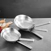 Cooking Made Easy with Stainless Steel Skimmer Spoon Mesh Design for Noodle Dumpling Straining Long Handle
