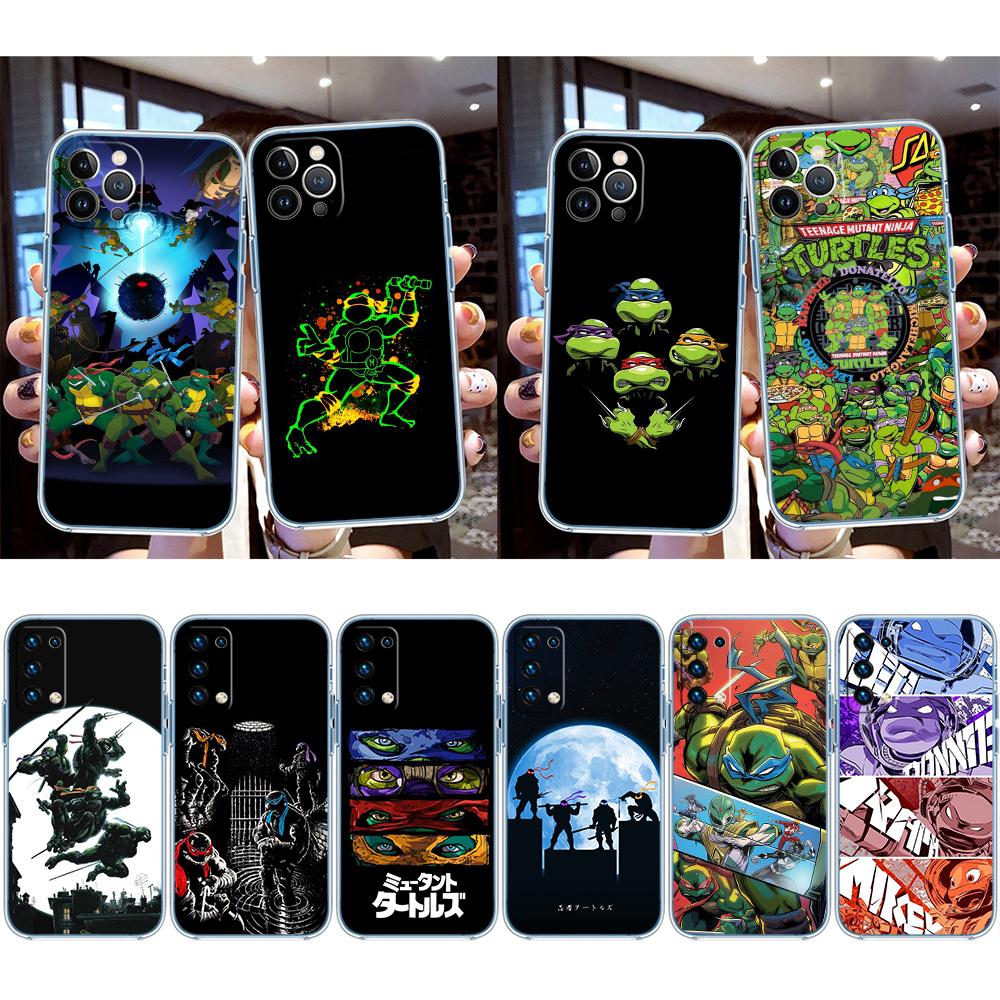NH46 TMNT Transparent Phone Case for Motorola Moto G7 G8 G9 G84 G85 G73 G24 G15 Z2 Play Power Plus