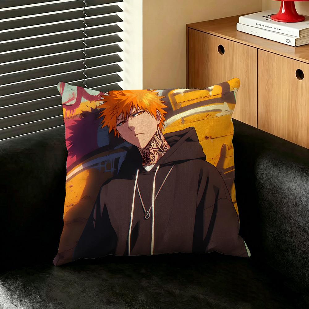 Anime BBLEACH Cushion Cover Creative Pillowcases for Interior Decoration Office Living Room Home Car Hot