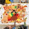 Thanksgiving Giant Coloring Poster Tablecloth 72 x 35.5 Inch Giant Drawing Paper Crafts for kids Turkey Themed Coloring Poster Thanksgiving Paper