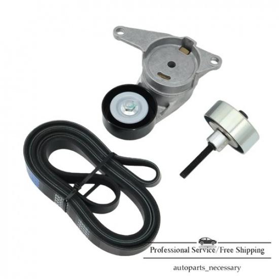 Serpentine Belt Component Kit For Buick Enclave Chevy Traverse GMC Acadia 3.6L