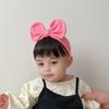 Baby Wig Headband with Bow Design Realistic Simulated Hair Material Secure Elastic Strap Baby Costume Hairband