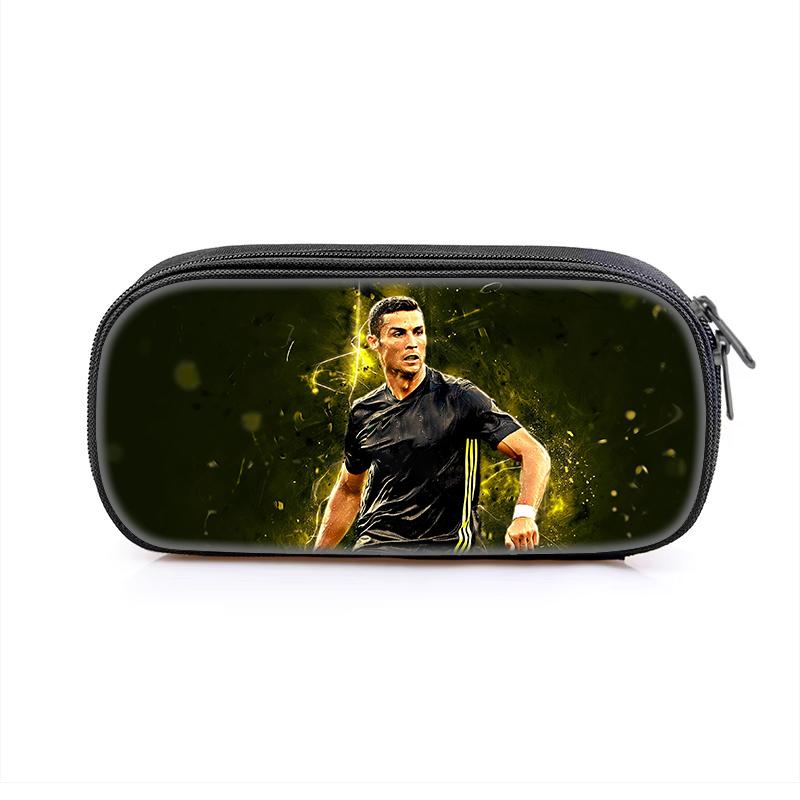 Ronaldo Astuccio per Ragazzi e Ragazze Borsa Portapenne Stella del Calcio Scatola Portapenne con Zip per Ragazzi e Ragazze Miglior Regalo Borse Cosmetiche da Donna