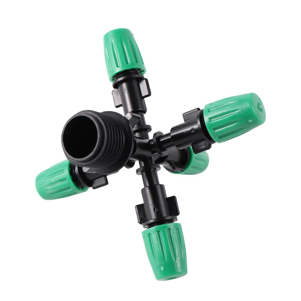Misting Atomizing Sprayer Garden Irrigation Misting System Watering Supplies 4/5/6/7Way Fogger Nozzle with 1/2" Thread Connector