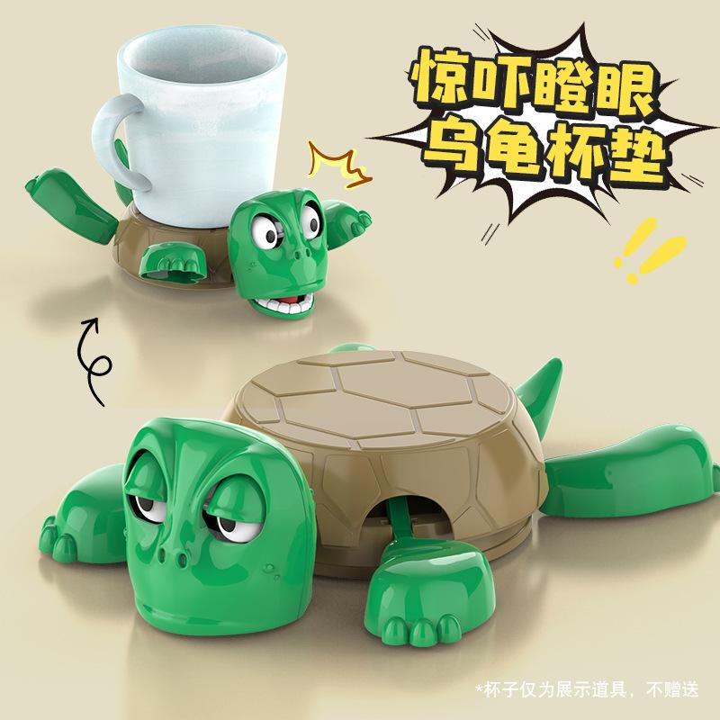 Panicled Turtle Coaster 3D tištěná podložka na kelímky, izolační podložka do domácnosti/kanceláře, dekorativní podložka na kelímky, držák na hrnky s vtipným výrazem
