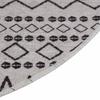 Washable Rug Black and White Ø120 cm