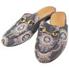 GUCCI 423514 Princetown Horsebit Slippers/Sandals shoes 36 Navy systemUsed