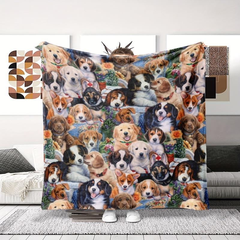 Coperta Morbida in Flanella per Animali Domestici - Morbida e Calda, Adatta per Divano, Sonnellino, Aria Condizionata, Ufficio, Viaggio, Campeggio, Decorazione Casa