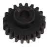 20T 22mm Średnica Zębatka Silnika RC Stal Ochrona przed Rdzą Czarna Zębatka Atakująca Silnika RC do Ulepszenia