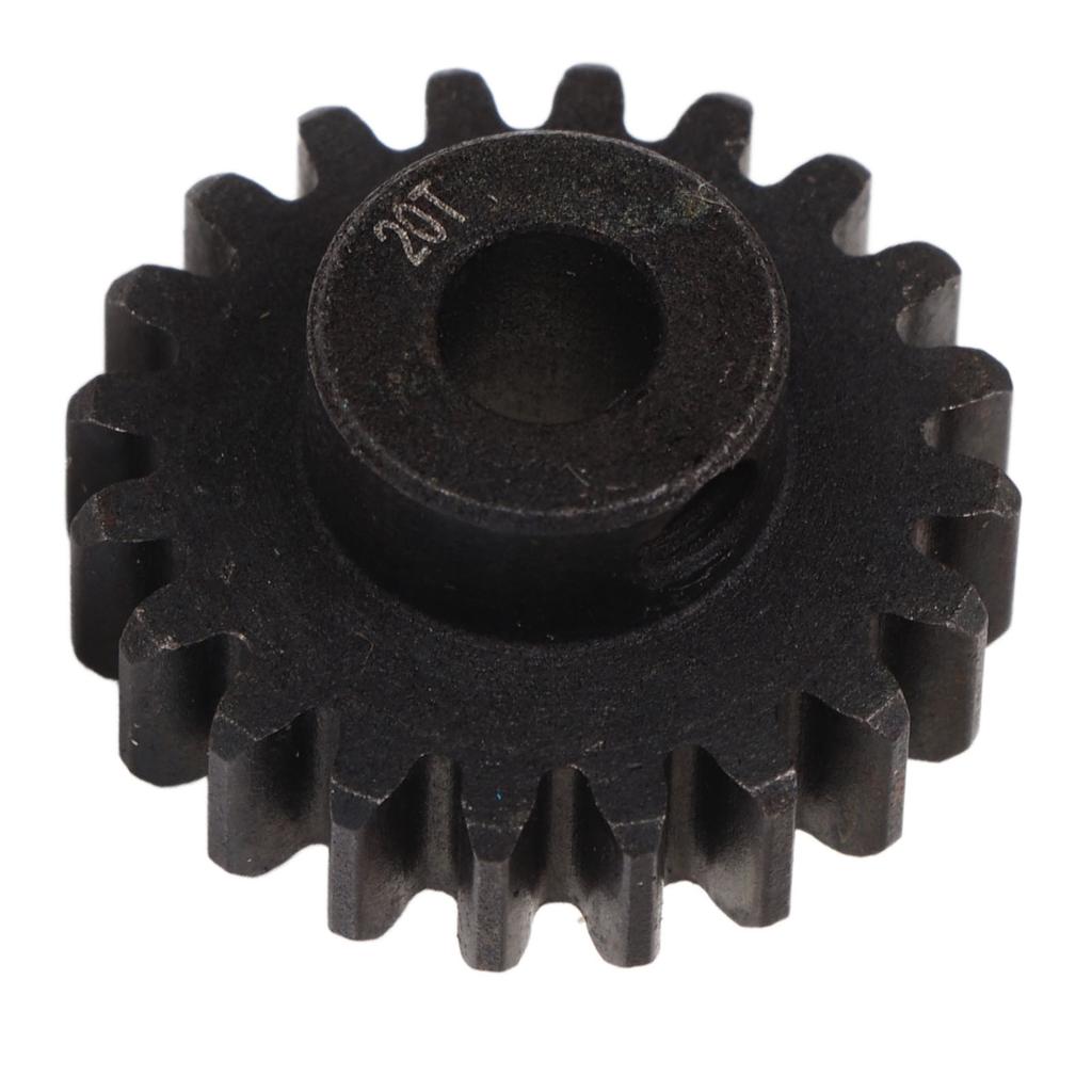 20T 22mm Średnica Zębatka Silnika RC Stal Ochrona przed Rdzą Czarna Zębatka Atakująca Silnika RC do Ulepszenia
