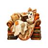 Halloween Wooden Book Reading Decor, 2D Standee Shelf Decor for Home
