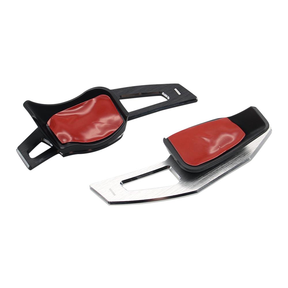 1 pair Car Steering Wheel DSG Shift Paddle Extension Shifters Sticker For Volkswagen Golf6 MK6 Jetta GTI R20 R36 CC