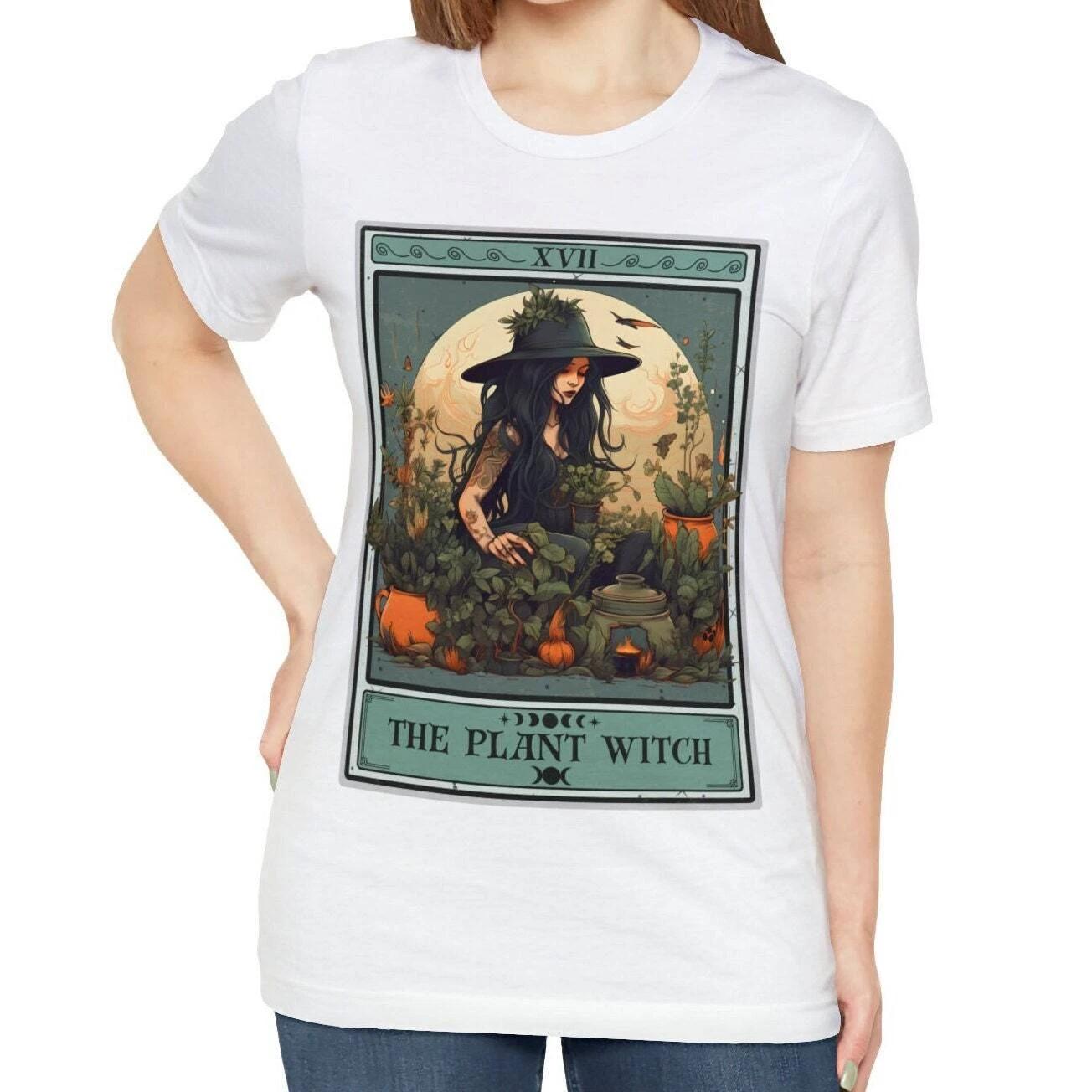 Plant Witch Tarot Card Shirt 4XL
